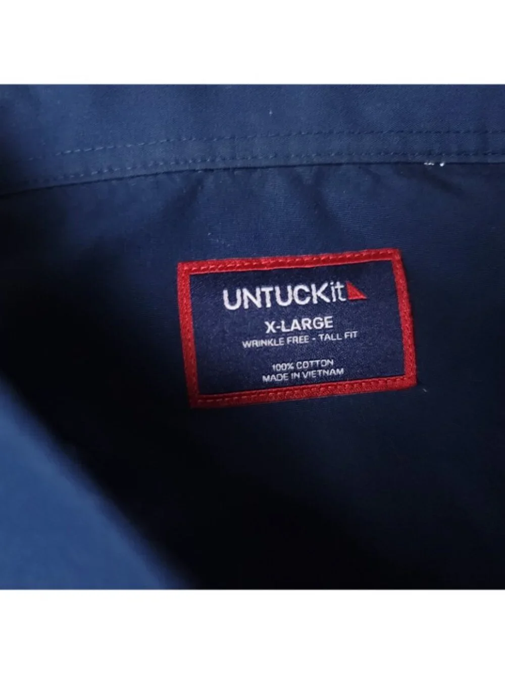 UNTUCKit Castello Shirt Mens XL Tall Fit Blue Button Long Sleeve Cotton